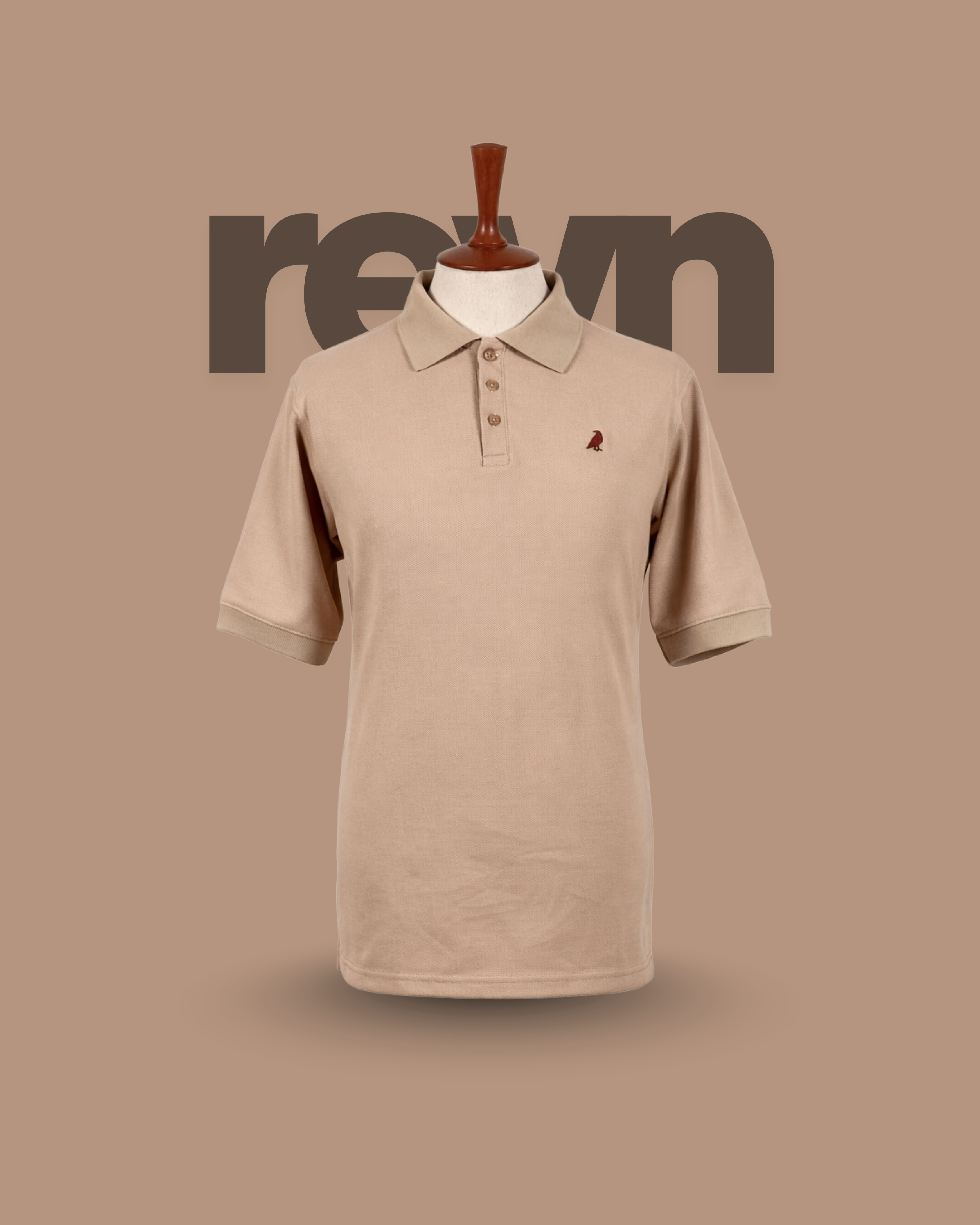 REVN Premium Beige Polo Shirt