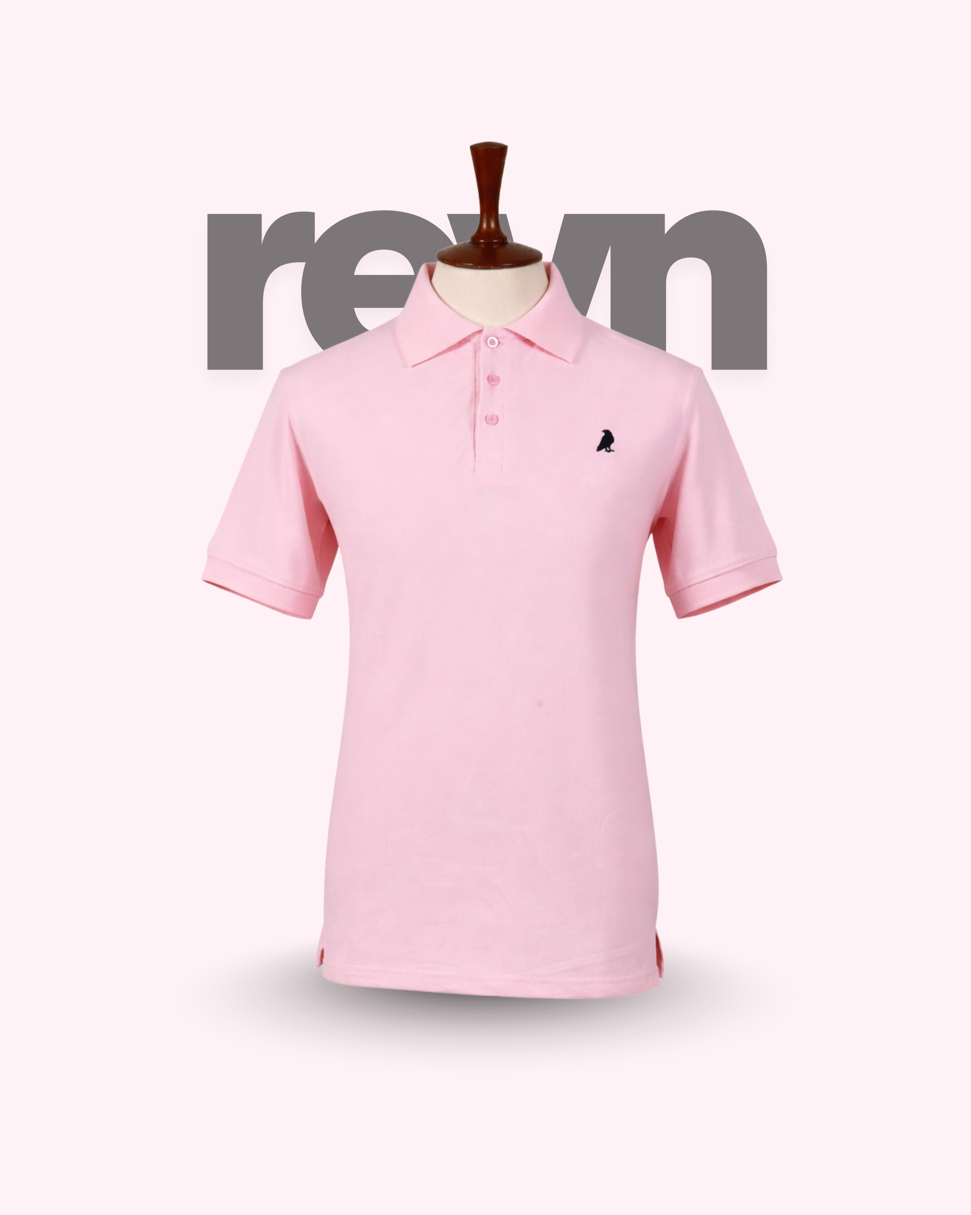 REVN Premium Tea Pink Polo Shirt
