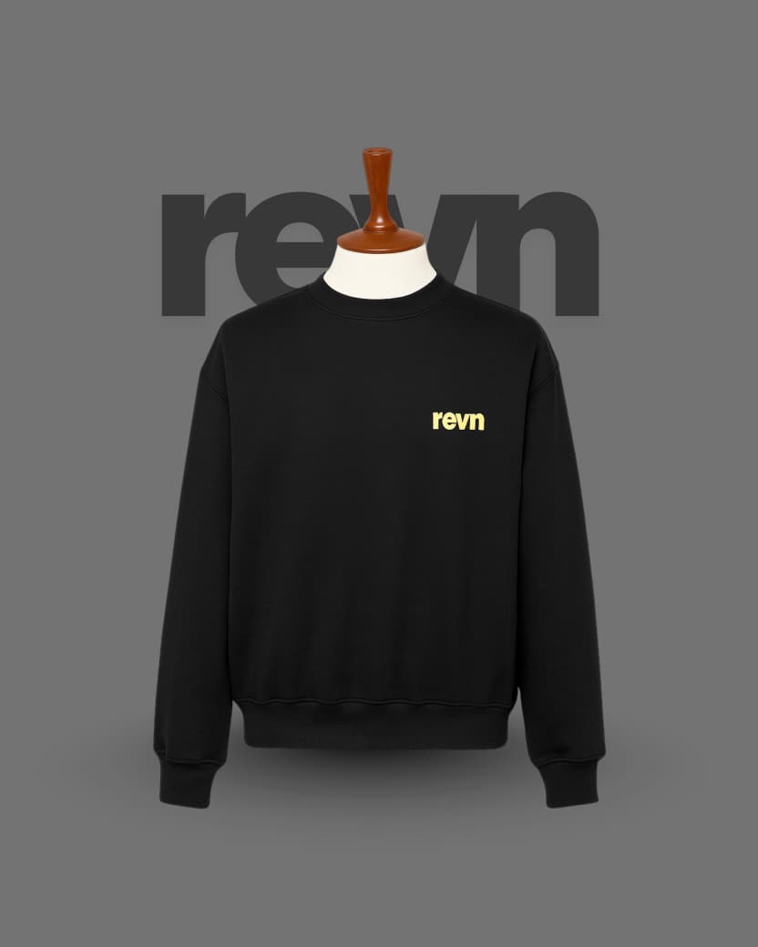 Black Baggy 'Insaan Tha Badal Gaya' Philosophy Sweat Shirt - Image 3